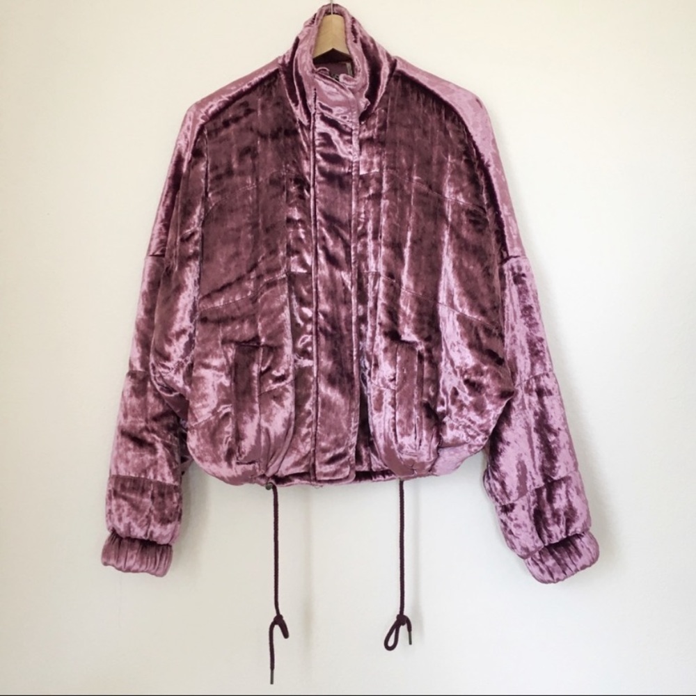 FP cropped velvet bomber